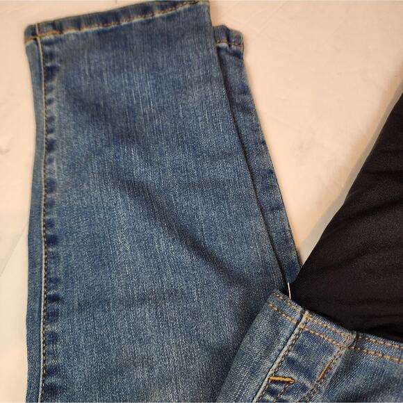 New Isabel Maternity Jeans Skinny Crossover Panel Stretch Jegging Size 4 - Picture 5 of 8
